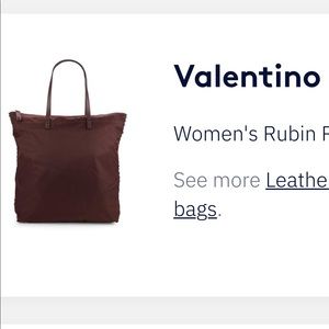 Valentino Nylon Rockstud Tote in Rubin